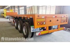 Triple Axle Flat Bed Trailer will be sent to Ghana