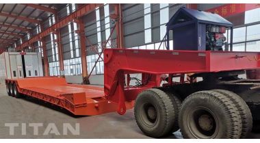 80 Ton Hydraulic Detachable Gooseneck Trailer will be sent to Cote d'Ivoire