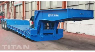 Tri Axle 80 Ton Front Loading Lowbed Trailer will be sent to Jamaica