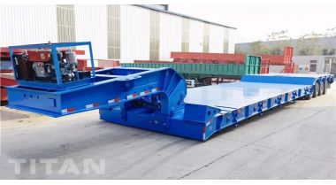 4 Axle 100 Ton Detachable Gooseneck Trailer will be sent to Jamaica
