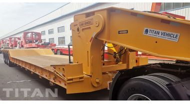 3 Axle 100 Ton Detachable Neck Gooseneck Trailer will be sent to Côte d'Ivoire