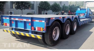60 Ton Tri Axle Gooseneck Detachable Trailer will be sent to Jamaica