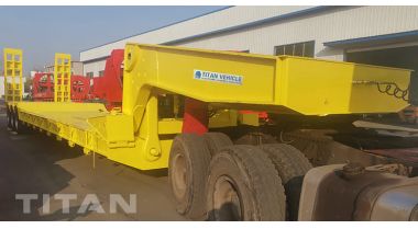 3 Axle Detachable Gooseneck Trailer with Ladders will be sent to Dominica 