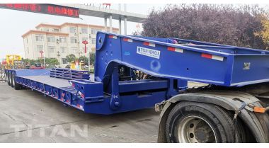 120 Ton 40 Ft Lowboy Gooseneck Trailer for Sale will be sent to Suriname