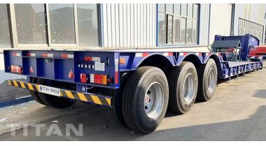 3 Axle 80 Ton Gooseneck Detach Trailer will be sent to Tanzania