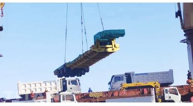 80T 3 Axle Detach Gooseneck Trailer will be sent to Guinea 