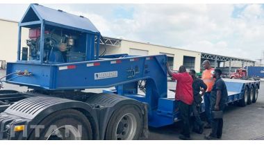 60 Ton 3 Axle Gooseneck Detach Trailer -Customer Feedback from Eritrea