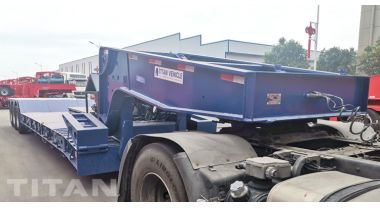 3 Axle 60 Ton RGN Lowboy Trailer will be sent to Nigeria by Container