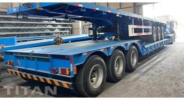 Removable Gooseneck Lowboy Trailer will be sent to Dominica