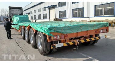 4 Axle Detachable Gooseneck Lowboy Trailer will be sent to Trinidad and Tobago