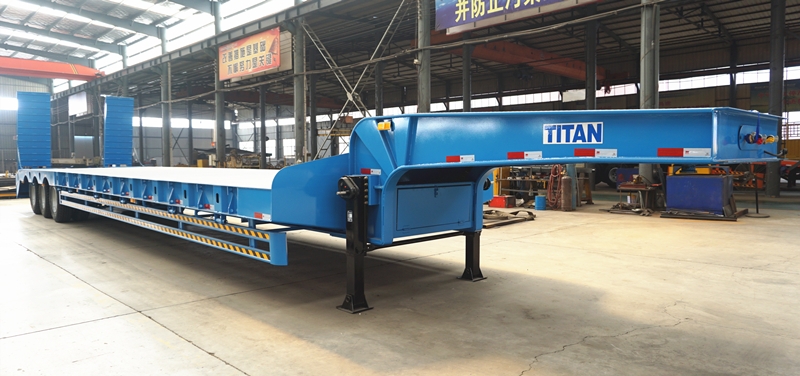 TITAN 3 alxes 80 tons lowbed trailer for sale