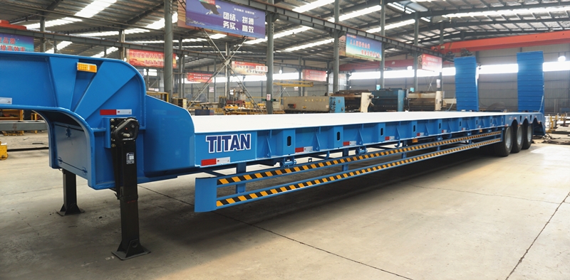 TITAN 3 axle low bed trailer main beam