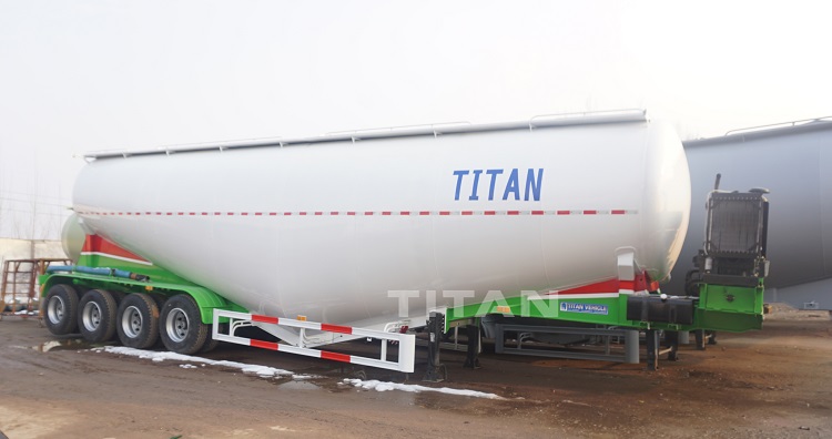 How do dry powder bulk cement tanker trailers work?