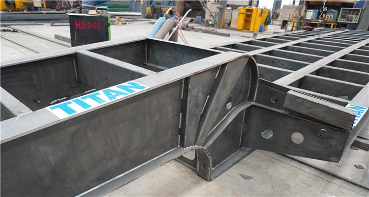 low bed semi trailer frame