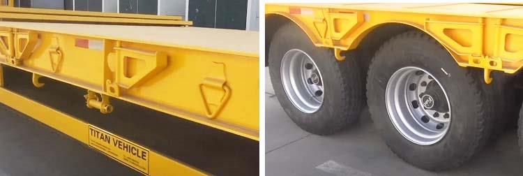 Detail of 60 Ton Low Bed Semi Trailer for Sale