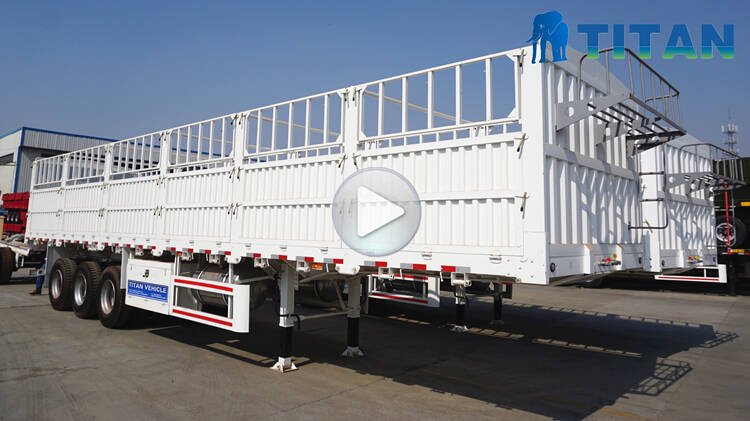 60ton Tri Axle Fence Trailer for Sale in Nigeria Lagos