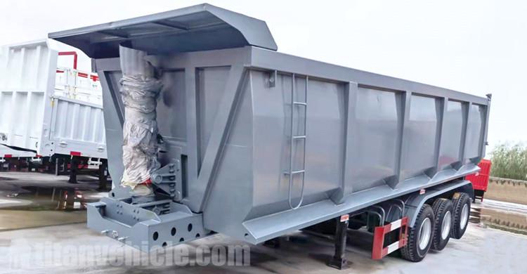 Tri Axle U Shape Rear Dump Semi Trailer for Sale in Madagascar