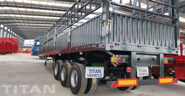 Tri Axle 60 Ton Animal Transport Fence Trailer for Sale in Kenya