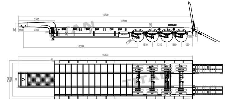 4 Axle 100 Ton Lowbed Truks for Sale in Nigeria