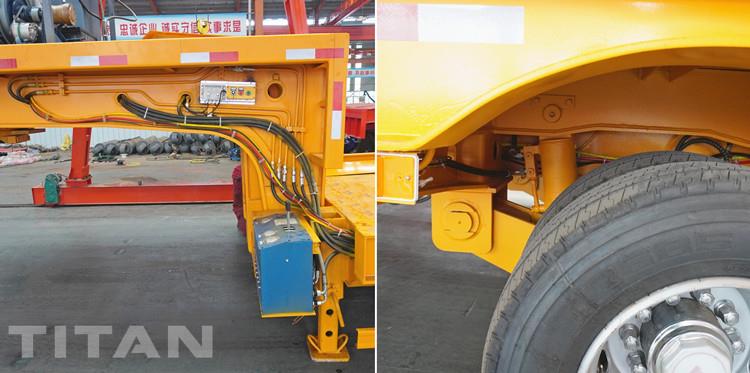 10 Axle 32 Meters Extendable Trailer for Wind Tower Transport in Vietnam