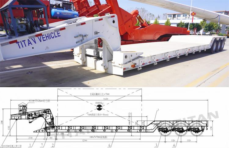 Tri Axle Detach Gooseneck Trailer for Sale in Mozambique