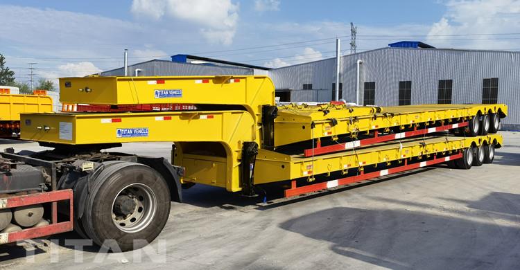 Tri Axle 50 Ton Low Bed Semi Trailer for Sale In Nigeria Lagos
