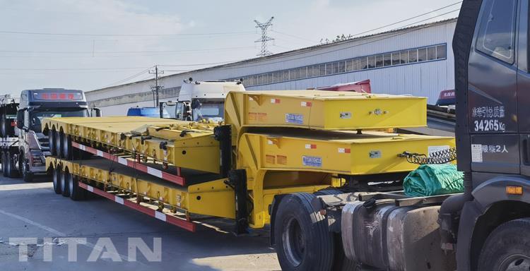 Tri Axle 50 Ton Low Bed Semi Trailer for Sale In Nigeria Lagos