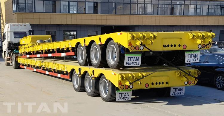 Tri Axle 50 Ton Low Bed Semi Trailer for Sale In Nigeria Lagos