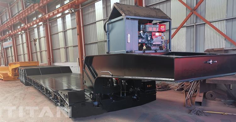 3 Axle 100 Ton Removable Gooseneck Trailer for Sale In Nicaragua