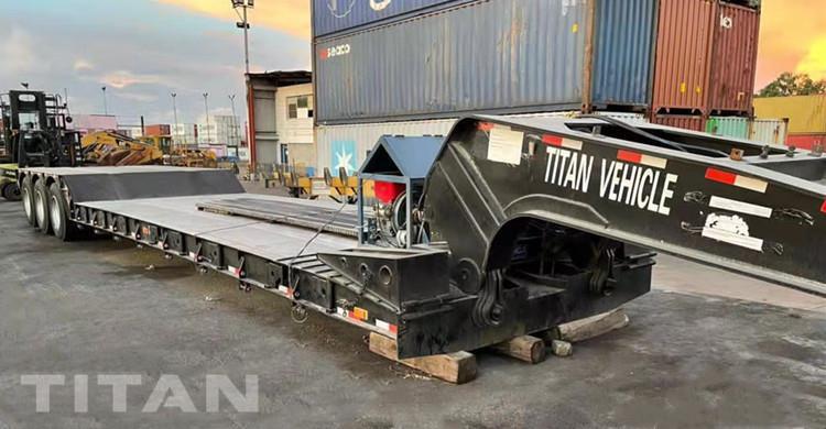 3 Axle 100 Ton Removable Gooseneck Trailer for Sale In Nicaragua