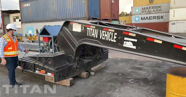 3 Axle 100 Ton Removable Gooseneck Trailer for Sale In Nicaragua