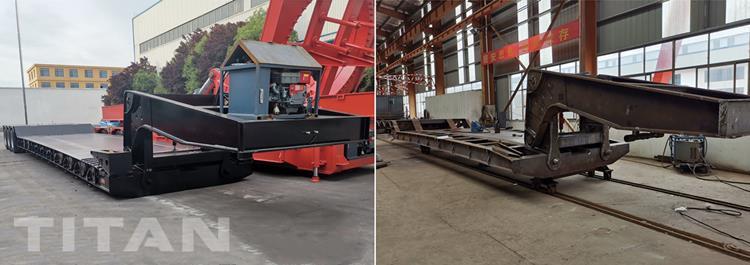 3 Axle 100 Ton Removable Gooseneck Trailer for Sale In Nicaragua