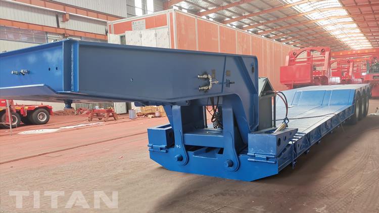 Tri Axle 80 Ton Front Loading Lowbed Trailer for Sale In Jamaica