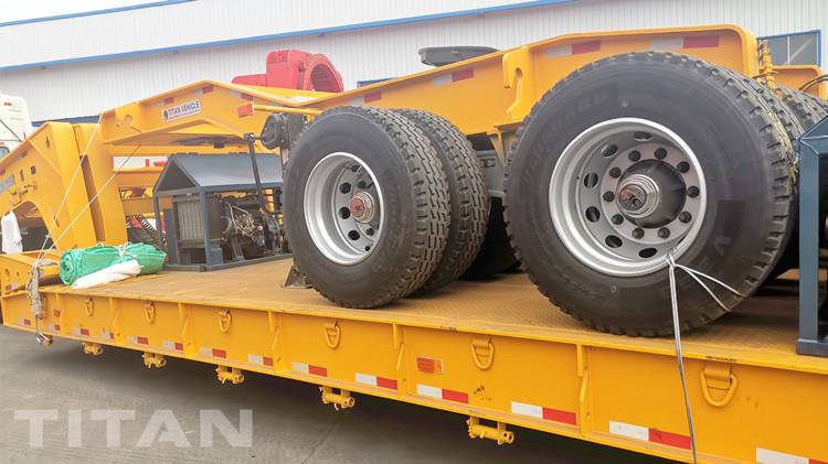 3 Line 6 Axle 150 Ton Lowboy Gooseneck Trailer for Sale In Nigeria Lagos