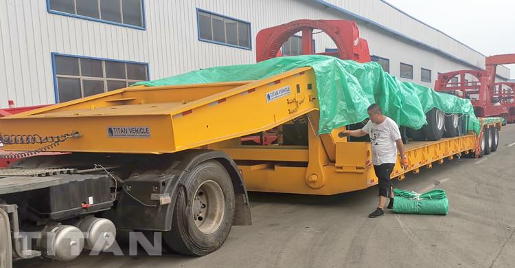 3 Line 6 Axle 150 Ton Lowboy Gooseneck Trailer for Sale In Nigeria Lagos