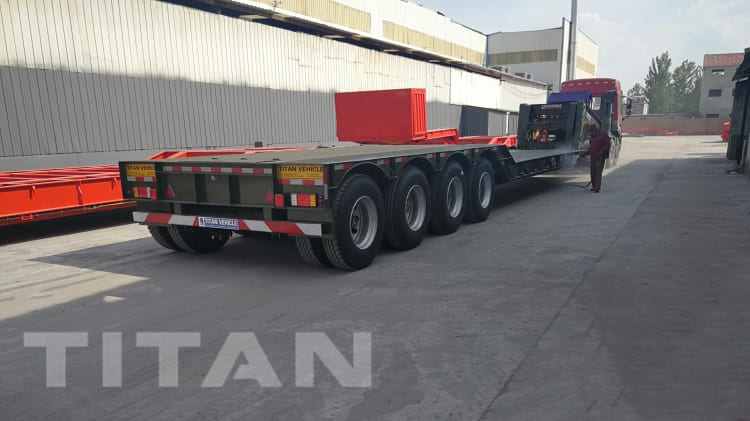 4 Axle 80 Ton Removable Gooseneck Trailer for Sale in Namibia Luderitz