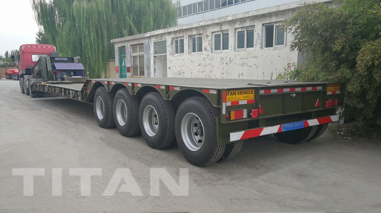 4 Axle 80 Ton Removable Gooseneck Trailer for Sale in Namibia Luderitz
