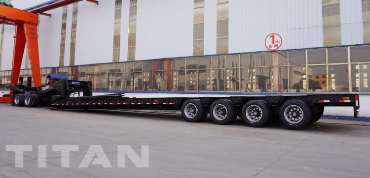 4 Axle 100 Ton Detachable Gooseneck Lowboy Trailer for Sale in Senegal