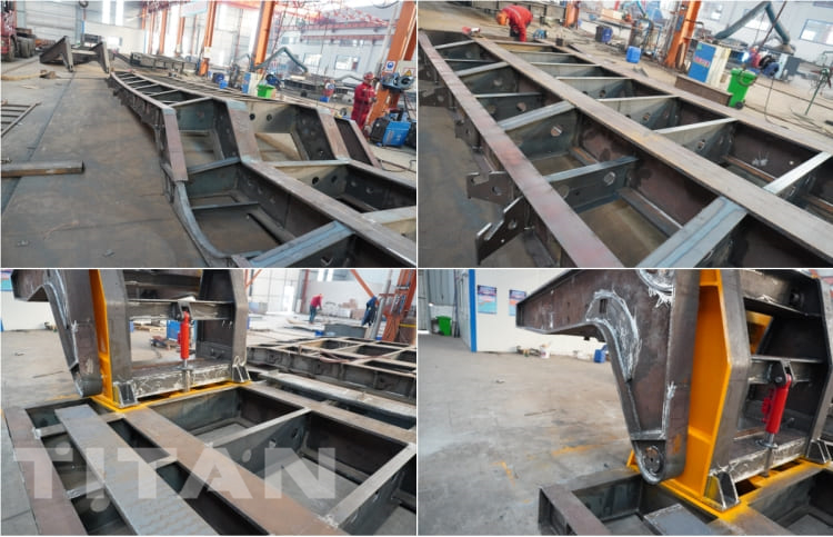 4 Axle 100 Ton Detachable Gooseneck Lowboy Trailer for Sale in Senegal