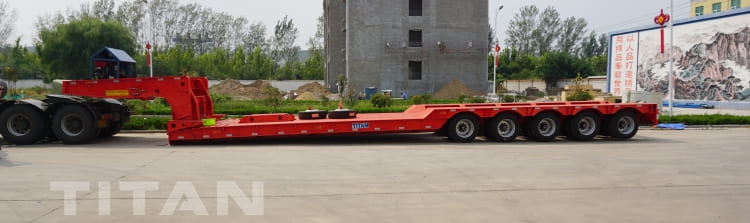 5 Line 10 Axle 150 Ton Lowboy Gooseneck Semi Trailer for Sale in Mauritius