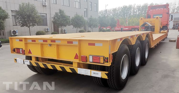 3 Axle 100 Ton Detachable Neck Gooseneck Trailer for Sale in Côte d'Ivoire