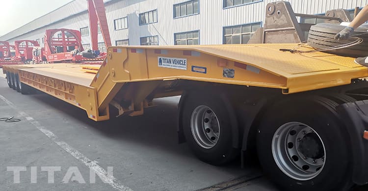 110 Ton 4 Axle Folding Neck Lowboy Trailer for Sale in Dominica