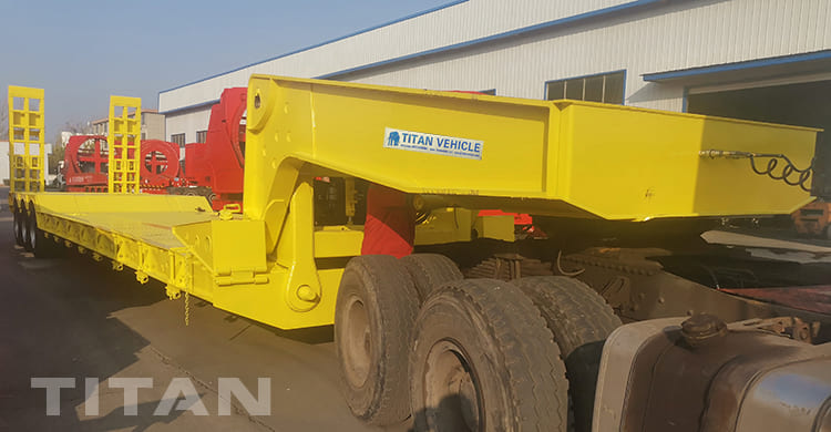 3 Axle Detachable Gooseneck Trailer with Ladders for Sale in Dominica 