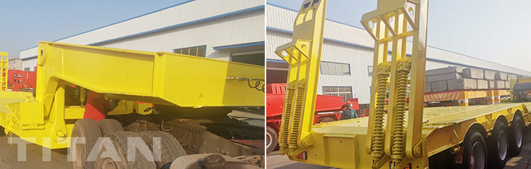 3 Axle Detachable Gooseneck Trailer with Ladders for Sale in Dominica 