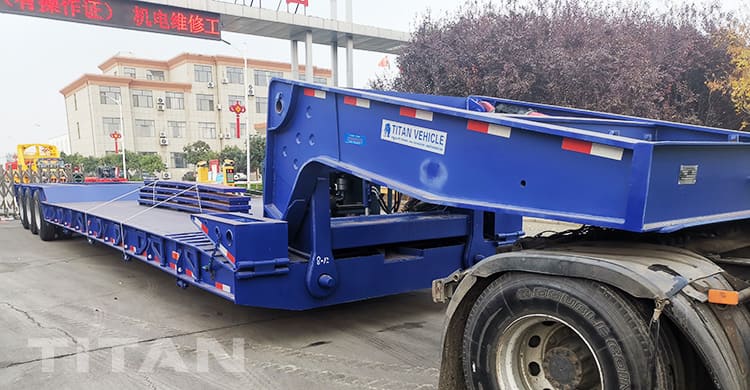 120 Ton 40 Ft Lowboy Gooseneck Trailer for Sale Near Me in Suriname