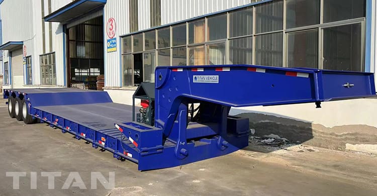 3 Axle 80 Ton Gooseneck Detach Trailer for Sale in Tanzania