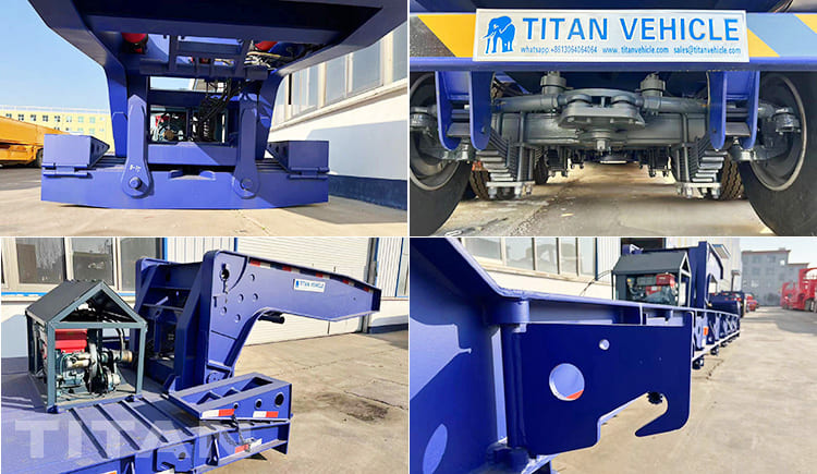 3 Axle 80 Ton Gooseneck Detach Trailer for Sale in Tanzania