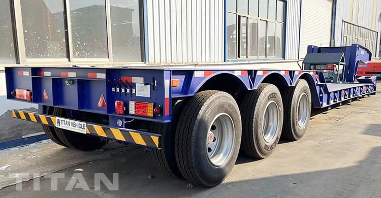 3 Axle 80 Ton Gooseneck Detach Trailer for Sale in Tanzania