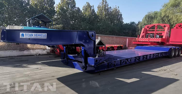 80T Tri Axle Hydraulic Gooseneck Trailer for Sale in Suriname