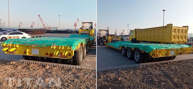 3 Axle Lowboy Equipment Trailer for Sale in Dominica